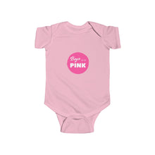 Load image into Gallery viewer, Boys Wear Pink Infant Bodysuit