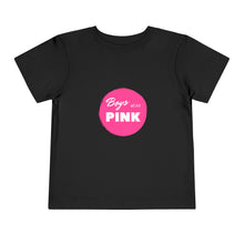 Load image into Gallery viewer, Boys Wear Pink Toddler Graphic T-Shirt