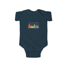 Load image into Gallery viewer, cotton bodysuit with the text 'No Human is Illegal,' advocating for immigrant rights and promoting equality for all