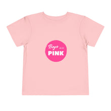 Load image into Gallery viewer, Boys Wear Pink Toddler Graphic T-Shirt