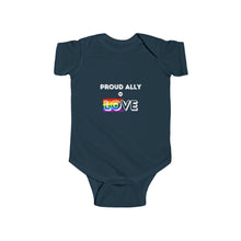 Load image into Gallery viewer, Proud Ally of Love Infant Bodysuit - Gender-Neutral Baby Clothing for LGBTQ+ Pride
