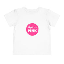 Load image into Gallery viewer, Boys Wear Pink Toddler Graphic T-Shirt