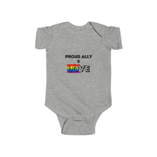 Load image into Gallery viewer, Proud Ally of Love Infant Bodysuit - Gender-Neutral Baby Clothing for LGBTQ+ Pride
