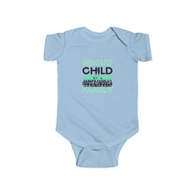 Load image into Gallery viewer, soft cotton bodysuit with the text 'Proud Child of a Pro-Choice Family,' supporting reproductive rights and freedom of choice