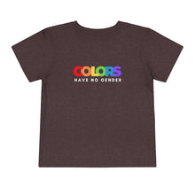 Load image into Gallery viewer, Colors Have No Gender Toddler T-Shirt