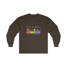Load image into Gallery viewer, No Human is Illegal Long Sleeve T-Shirt