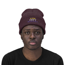 Load image into Gallery viewer, Life Isn't Binary Knit Beanie