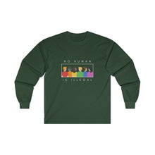 Load image into Gallery viewer, No Human is Illegal Long Sleeve T-Shirt