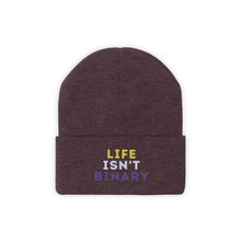 Load image into Gallery viewer, Life Isn't Binary Knit Beanie