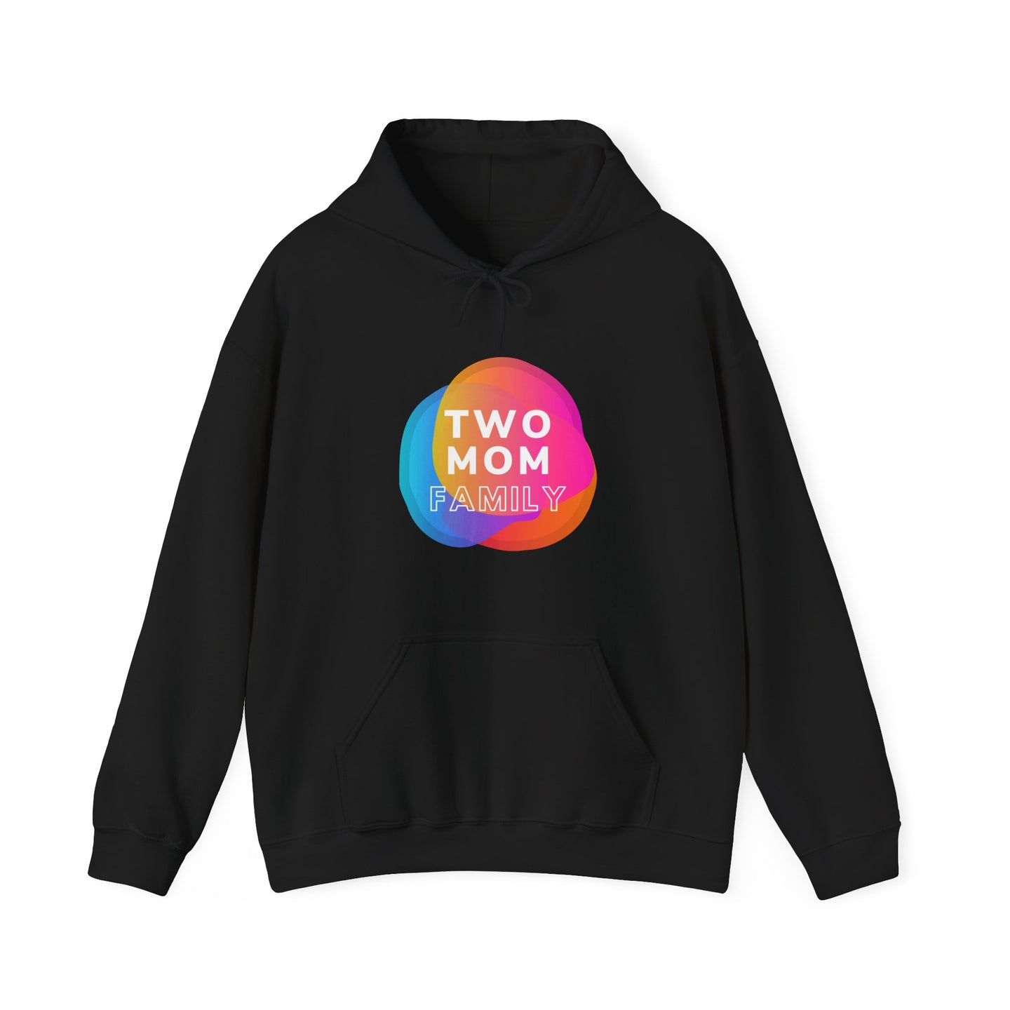 Two Mom Family Graphic Hoodie