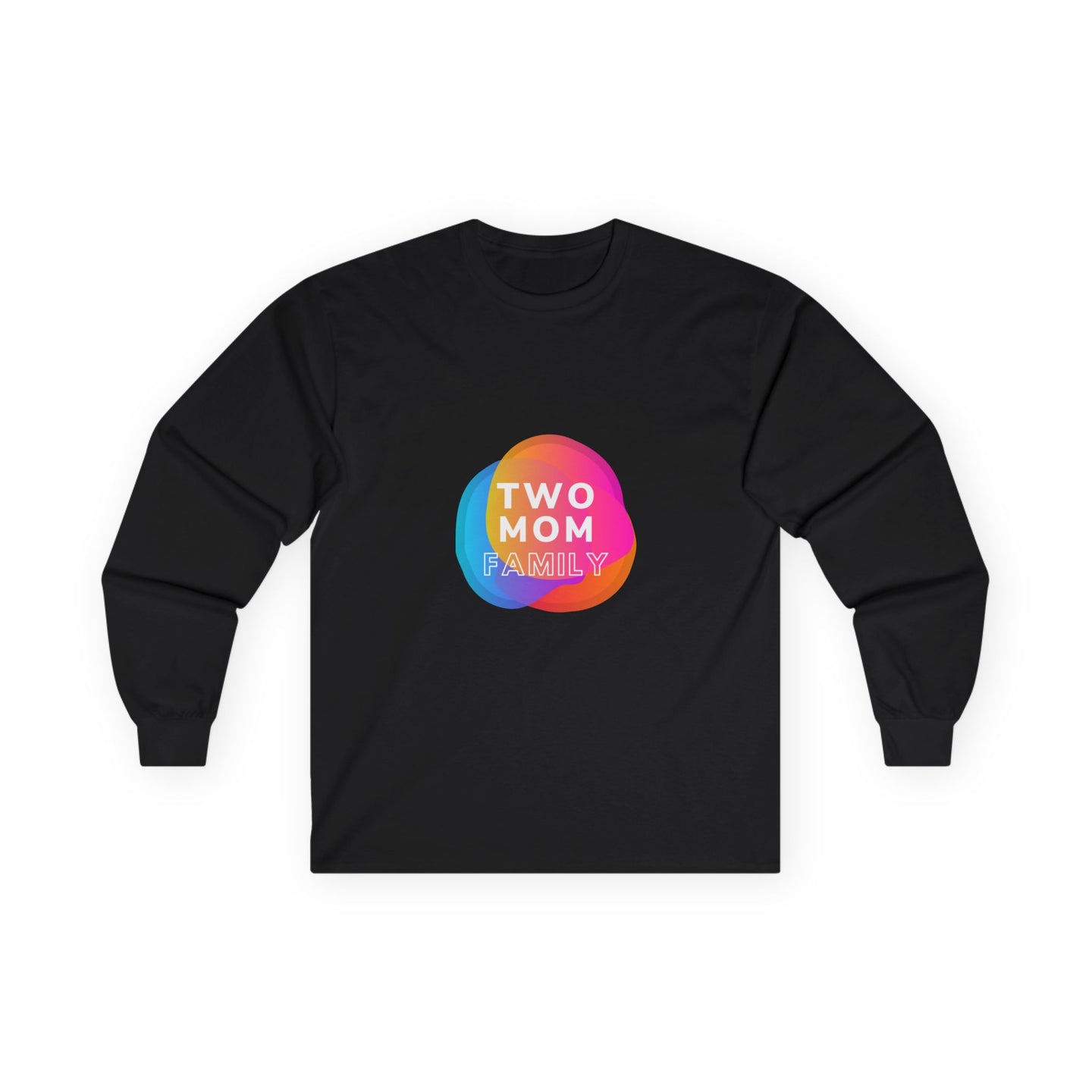 Two Mom Family Long Sleeve Graphic T-Shirt