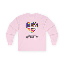 Load image into Gallery viewer, Celebrate Diversity Long Sleeve Graphic T-Shirt
