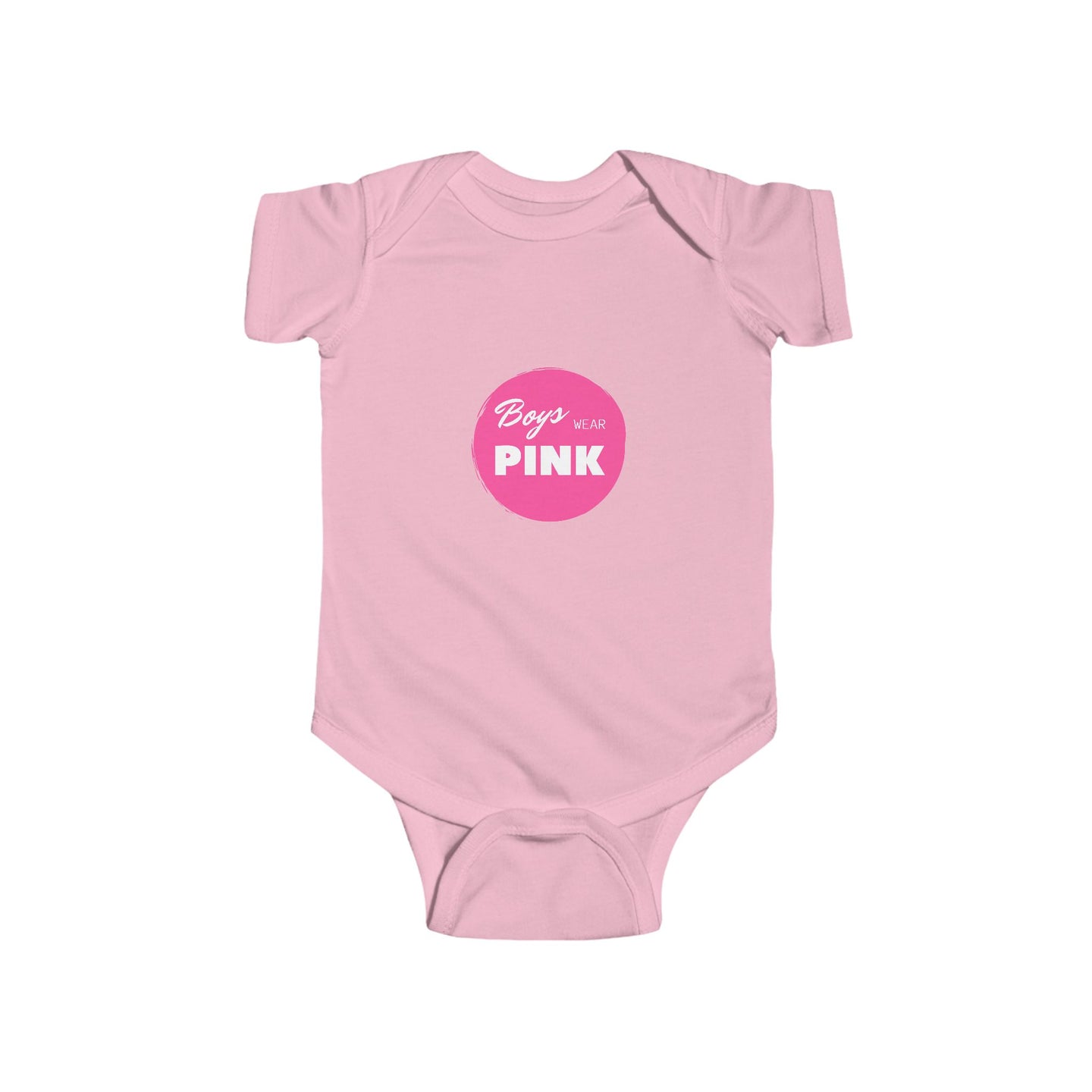 Boys Wear Pink Infant Bodysuit