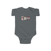 Load image into Gallery viewer, soft cotton bodysuit with the bold text &#39;Open Your Mind,&#39; featuring a graphic that promotes inclusivity, awareness, and open-mindedness.
