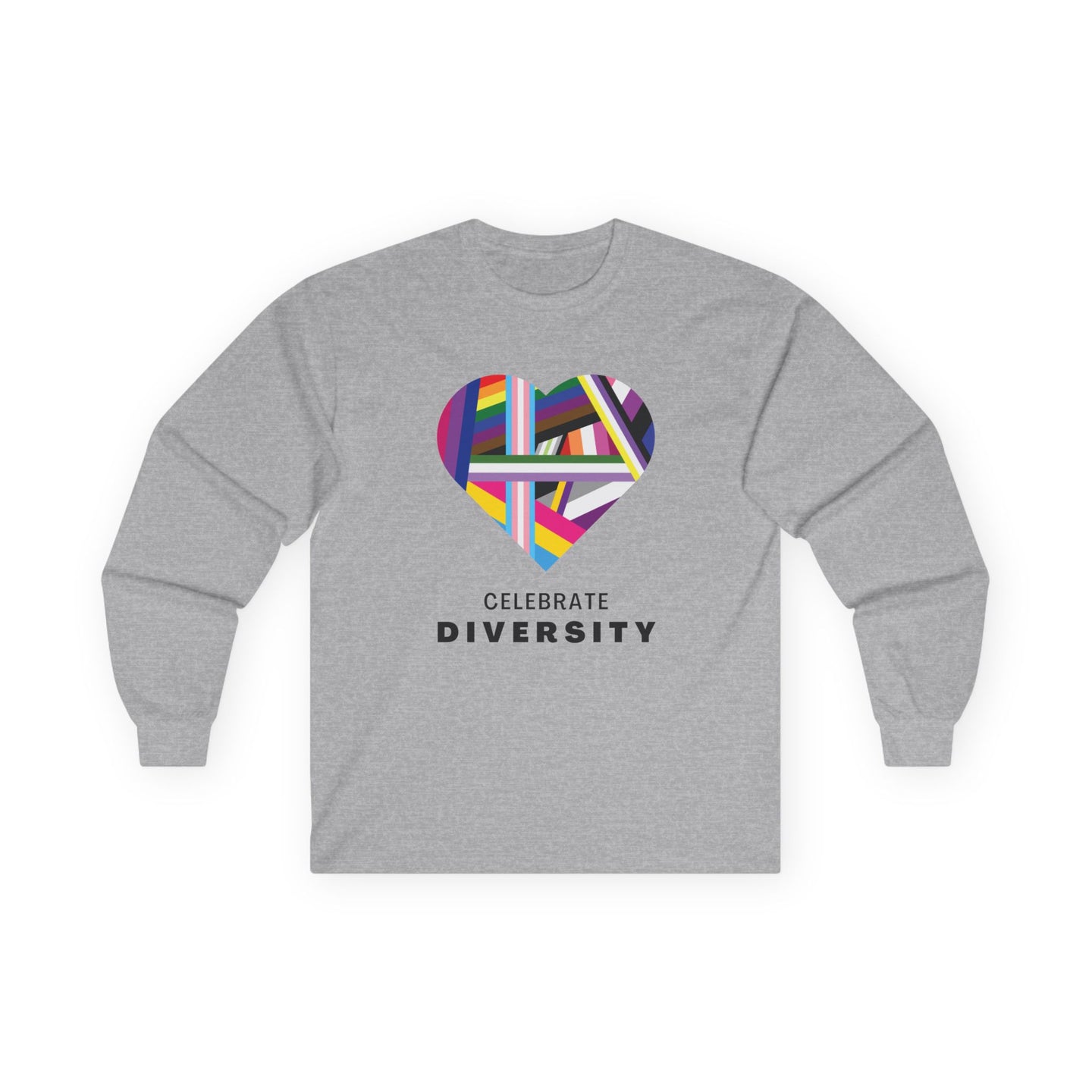 Celebrate Diversity Long Sleeve Graphic T-Shirt