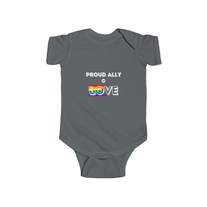 Proud Ally of Love Infant Bodysuit - Gender-Neutral Baby Clothing for LGBTQ+ Pride