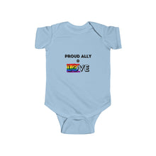 Load image into Gallery viewer, Proud Ally of Love Infant Bodysuit - Gender-Neutral Baby Clothing for LGBTQ+ Pride
