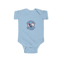 Load image into Gallery viewer, soft cotton bodysuit with the text &#39;Some Dads Get Pregnant,&#39; challenging gender norms and promoting inclusivity, especially for transgender and non-binary parents
