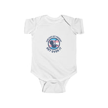 Load image into Gallery viewer, soft cotton bodysuit with the text &#39;Some Dads Get Pregnant,&#39; challenging gender norms and promoting inclusivity, especially for transgender and non-binary parents
