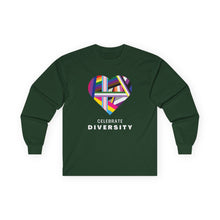 Load image into Gallery viewer, Celebrate Diversity Long Sleeve Graphic T-Shirt
