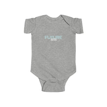 Load image into Gallery viewer, soft cotton bodysuit with the text &#39;Future Voter,&#39; promoting civic engagement and the importance of voting from an early age.
