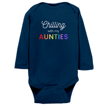 Load image into Gallery viewer, Chilling with my Aunties Long Sleeve Bodysuit
