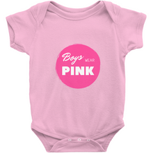 Load image into Gallery viewer, Boys Wear Pink Bodysuit
