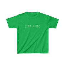 Load image into Gallery viewer, I&#39;m a Boy with Long Hair Youth T-Shirt

