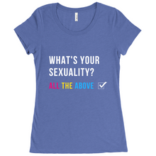 Load image into Gallery viewer, What&#39;s Your Sexuality Fitted T-Shirt
