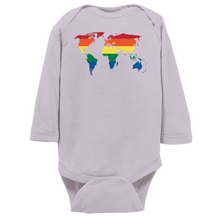 Load image into Gallery viewer, Rainbow World Long Sleeve Bodysuit
