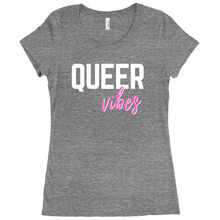Load image into Gallery viewer, Queer Vibes Fitted T-Shirt

