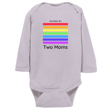 Load image into Gallery viewer, Raised by Two Moms Long Sleeve Bodysuit
