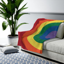 Load image into Gallery viewer, Rainbow Plush Blanket

