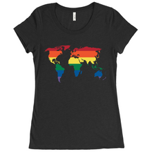 Load image into Gallery viewer, Rainbow World Fitted T-Shirt
