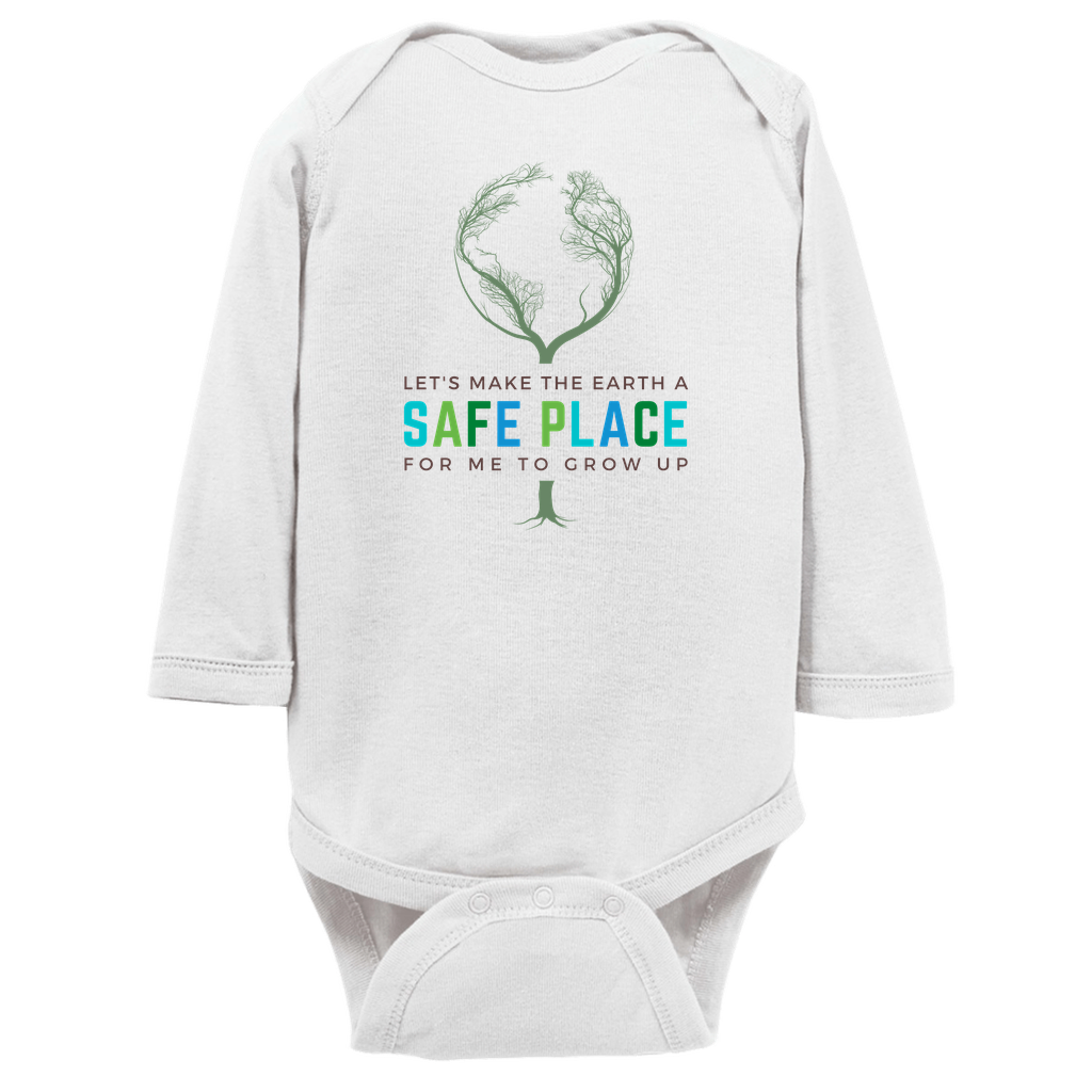 Make the Earth a Safe Place Long Sleeve Bodysuit