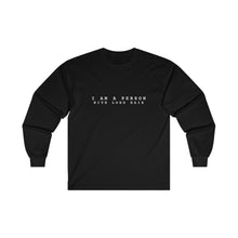 Load image into Gallery viewer, I am a Person with Long Hair Long Sleeve T-Shirt
