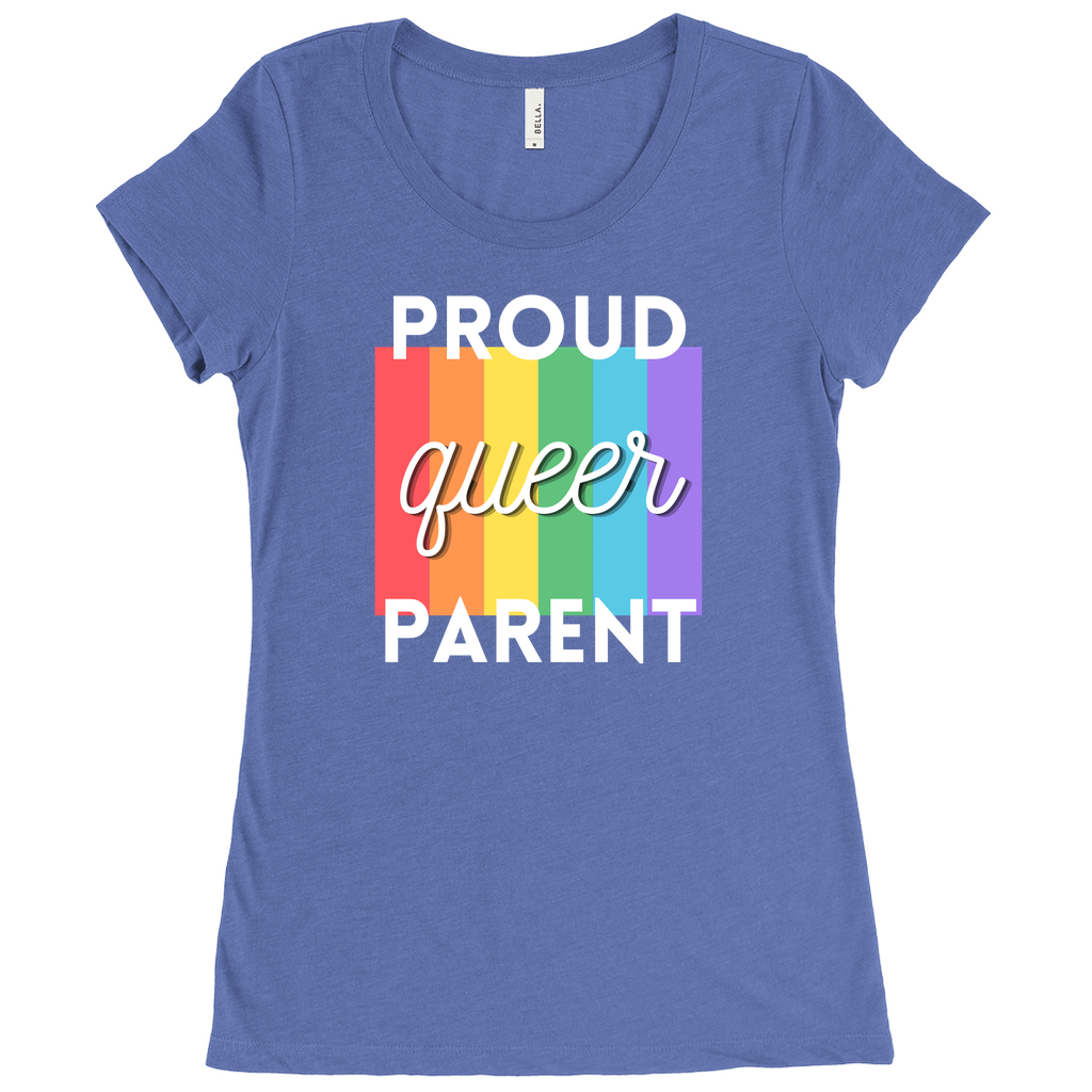 Proud Queer Parent Fitted T-Shirt
